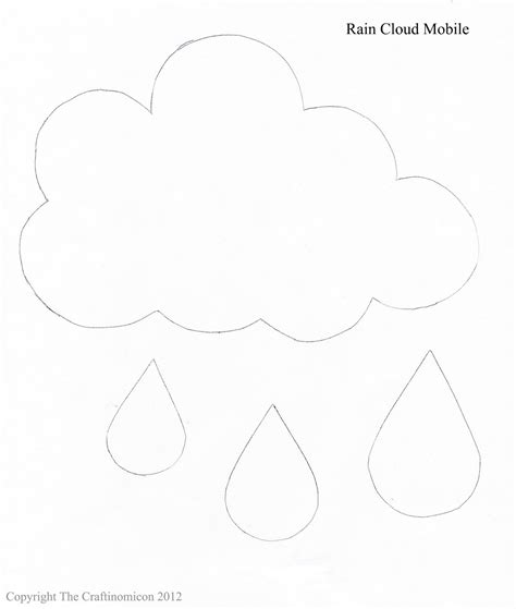 craftinomicon rain cloud mobile