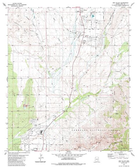 oro valley topographic map az usgs topo quad