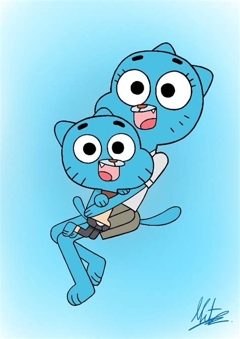 nicole and gumball by radiumiven on deviantart