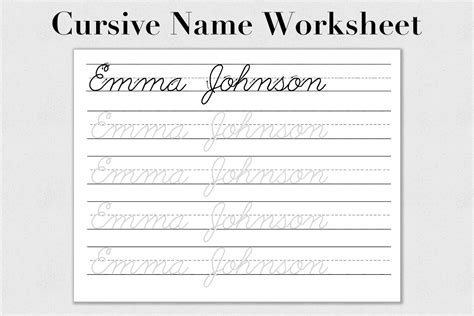 cursive  tracing sheet cursive  writing cursive etsy