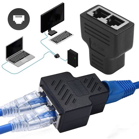 cables accessories rj network    port ethernet adapter splitterethernet splitter