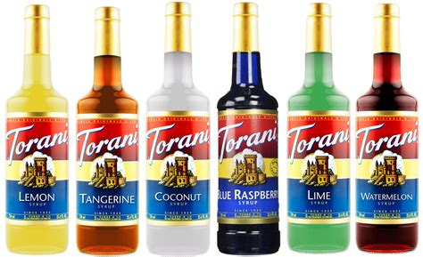 buy torani assorted summer flavors  ml pack