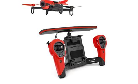 parrot bebop drone skycontroller bundle red quadcopter  skycontroller   megapixel hd