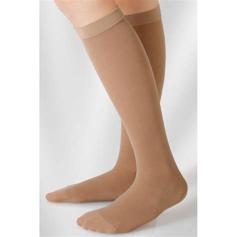 juzo hostess class 2 cinnamon knee high compression stockings with thin