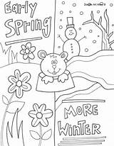Groundhog Coloring Pages Printable Worksheets Winter Spring Worksheet Kids Doodle Ground Color Hog Sheets Preschool Colouring February Activities Kindergarten Print sketch template