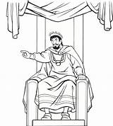 Throne King Drawing Medieval Coloring Pages Bible Kings Line Color Sketch David Queen Chair God Drawings Vbs Easy Getdrawings Paintingvalley sketch template