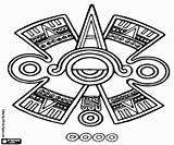 Eye Mayan Symbols Maya Aztec Ancient Coloring Choose Board Typical sketch template