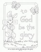 Coloring Pages Easter Glory Sunday Printable School Bible Kids God Sheets Colouring Printables Religious Food Lord Gives Zacchaeus Jesus Kolorowanki sketch template