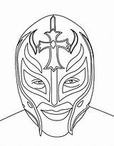 Rey Mysterio Coloring Wwe Pages Wrestling Mask Drawing Belt Sketch Face Printable Wrestler Kalisto Print Cena John Color Championship Book sketch template
