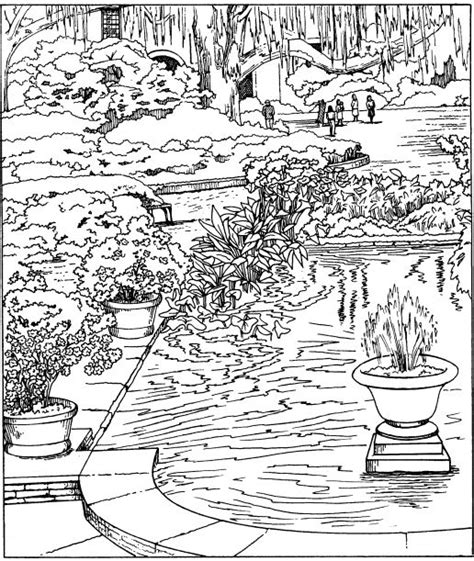 pin  danielle pribbenow  coloring    therapy garden