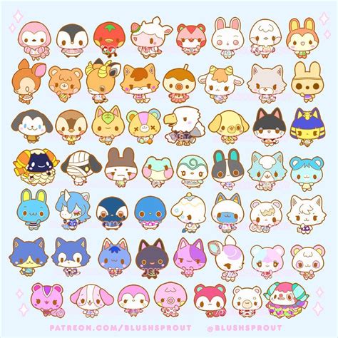 blushsprout jess  instagram part    animal crossing pin collection animal