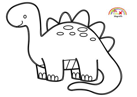 preschool easy dinosaur coloring pages pic public