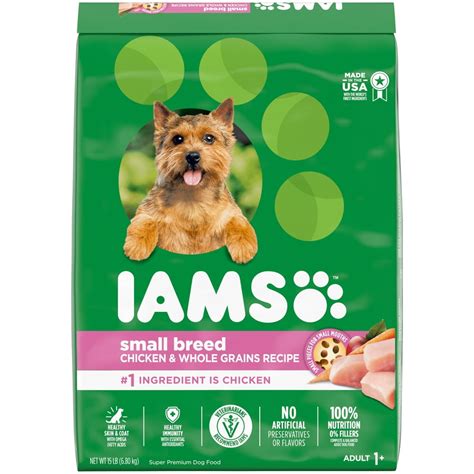 iams small toy breed adult dry dog food  small dogs  real