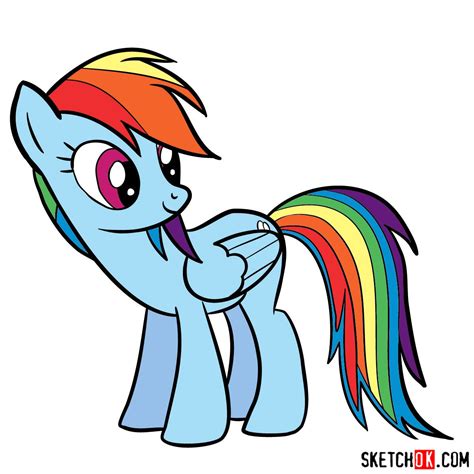 learn   draw rainbow dash    pony effortlessly