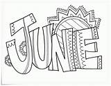 Coloring June Pages Popular sketch template