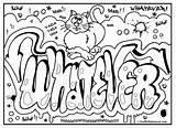 Coloring Graffiti Pages Teenagers Library Clipart Adult sketch template