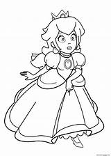 Peach Coloriage Imprimer Princesse Colorir Supermario Dessin Ausmalbilder Daizy Prinzessin Malvorlage sketch template
