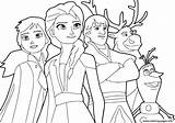 Elsa Anna Olaf Sven Coloring Kristoff Pages Frozen Adventure Printable Book sketch template