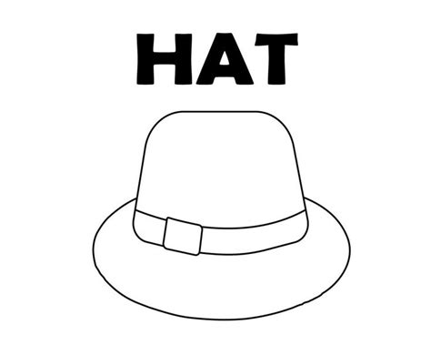 hat coloring pages coloring pages  print coloring pages