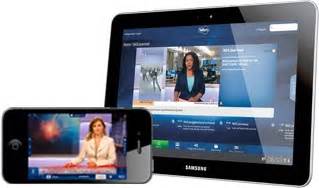 digitale televisie op tablet  smartphone kijken