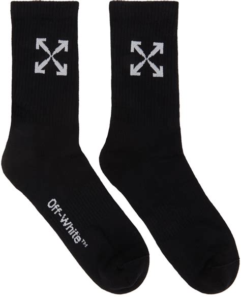 off white black arrows sport socks ssense