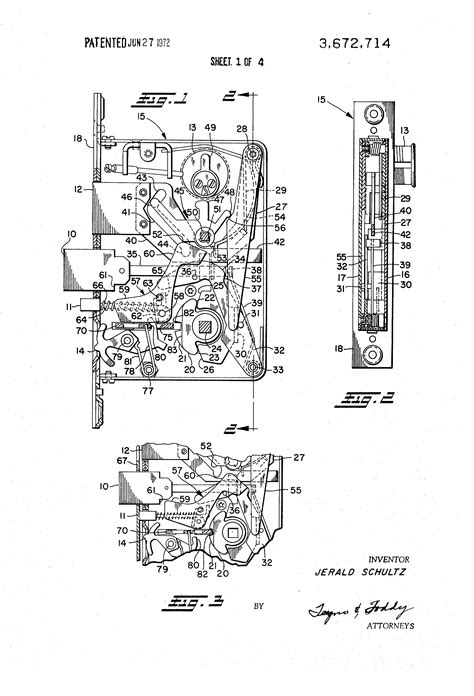 patent  mortise lock  multiple functions google patents