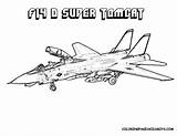 Jet Jets Colouring F14 Airplanes Ausmalen Force sketch template