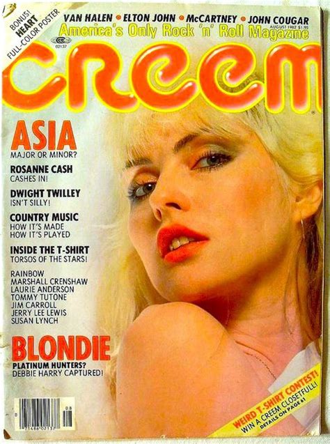 debbie harry 1982 blondie creem magazine cover 1980s vintage flickr photo sharing diy