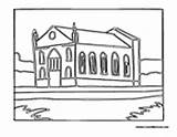 Cathedral Outdoor Coloring sketch template
