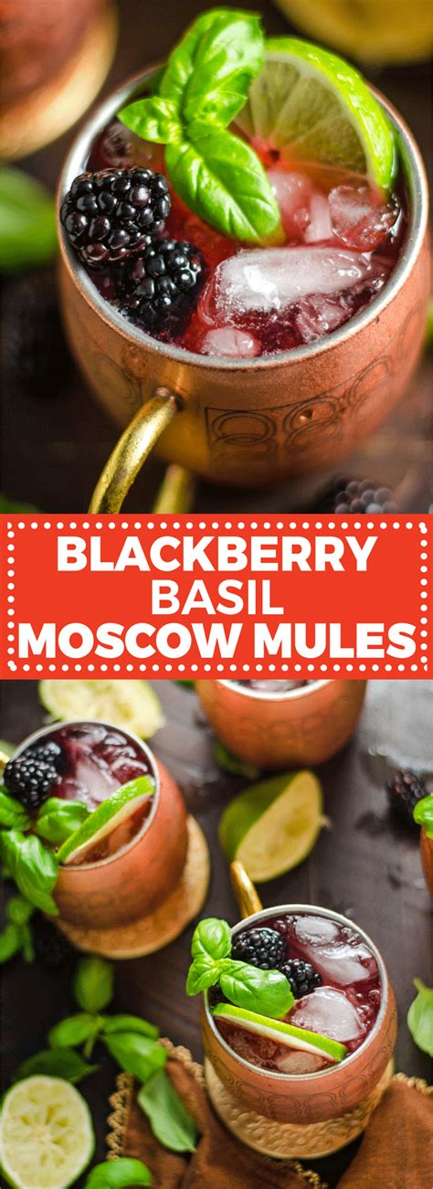blackberry basil moscow mule pinterest host the toast