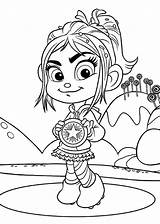 Ralph Coloring Wreck Vanellope Pages Rush Sugar Von Printable Animation Movies Medal Got Schweetz Kids Drawing Drawings Print Getcolorings Kb sketch template