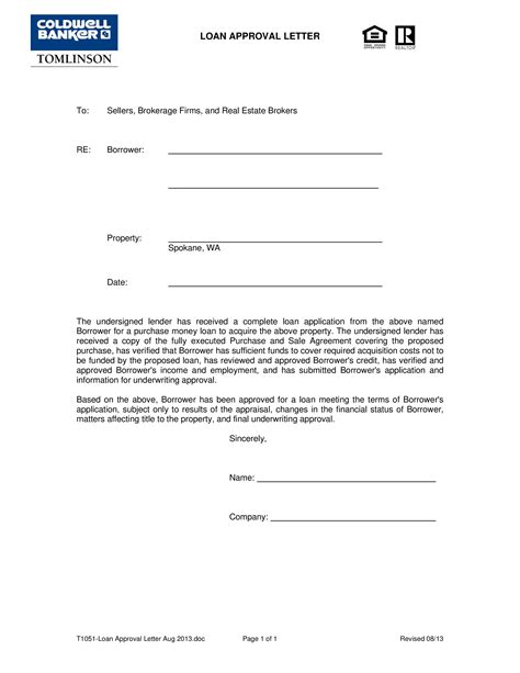 loan approval letter template    images
