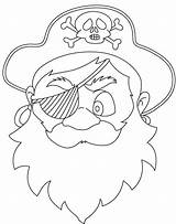 Pirate Mask Coloring Pages sketch template