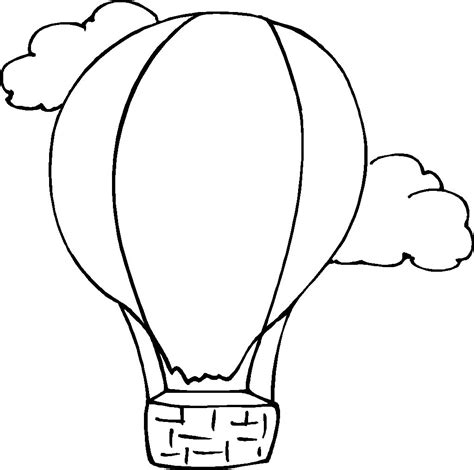 printable hot air balloon coloring pages  kids