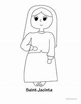 Jacinta Saint Coloring Sheet sketch template