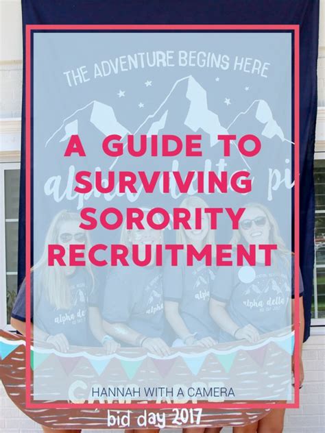 A Guide To Surviving Sorority Recruitment Sorority Recruitment 101