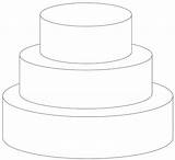 Cake Wedding Template Coloring Layer Cakes Tiered Sketch Tier Pages Templates Inch Sketches sketch template