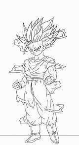 Coloring Goku Pages Ssj2 Comments sketch template