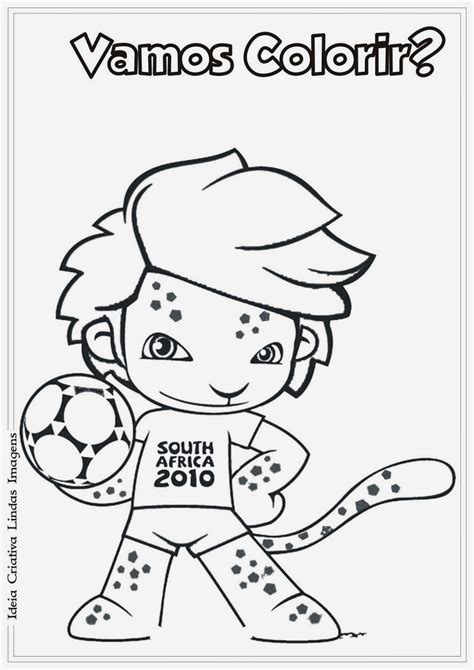 desenhos do mascote da copa para colorir colorir desenhos para colorir