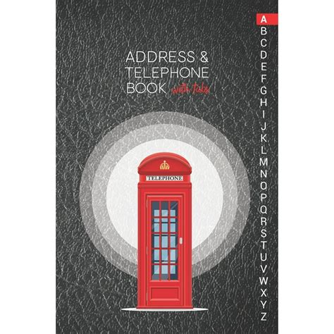 address telephone book  tabs personalized address book