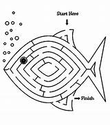 Maze Jonah Whale Fish Choose Board Preschool Fishers Men Bible Pre sketch template