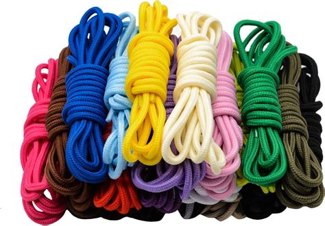 cugbo  pairs  shoelaces assorted colored mm width shoe laces strings  sneakers boots