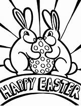 Easter Card Coloring Happy Greeting Netart Print Color sketch template