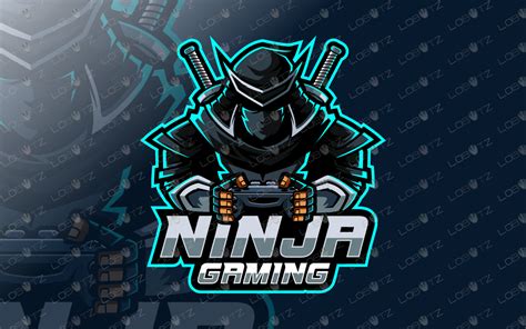 gamer ninja mascot logo gamer ninja esports logo gaming logo lobotz