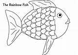 Fish Rainbow Coloring Pages Printable Template Drawing Colouring Preschool Trout Kids Ict Colour Outline Sparklebox Kid Print Cute Color Sheets sketch template