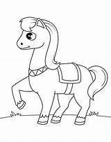 Pferde Pferd Ponis Caballos Wiese Ausdrucken Poni Dibujo Ponies Malvorlagen Supercoloring Niedliche Springen Horses Animal Freude sketch template