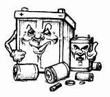 Waste Clipart Hazardous Drawing Clip Cliparts Sketch Cartoon Wastes Getdrawings Battery Landfill Household Library Graphics Arts Recycle Animated Gifs Designs sketch template