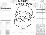 Christmas Coloring Pages Printable Placemats Pdf Activity Sheets Format Receive Ll Look sketch template
