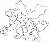 Pokemon Druddigon Coloring Pages Mega Drawings Pikachu Morningkids sketch template