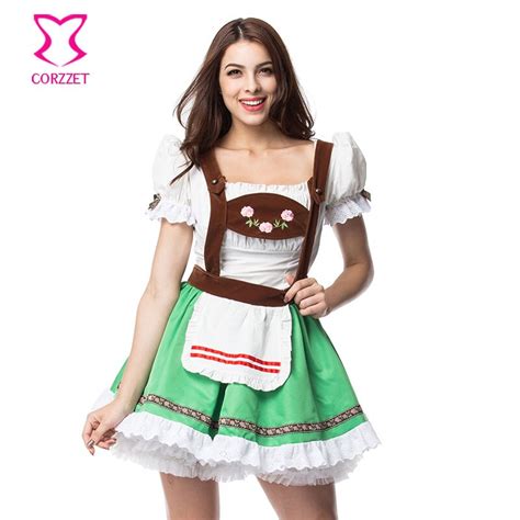 Oktoberfest Sweetie Fancy Dress Cosplay German Beer Girl Costume Sexy